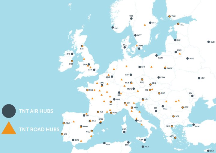 air network tnt shipping routes tnt